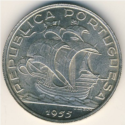 Португалия, 10 эскудо (1954–1955 г.)