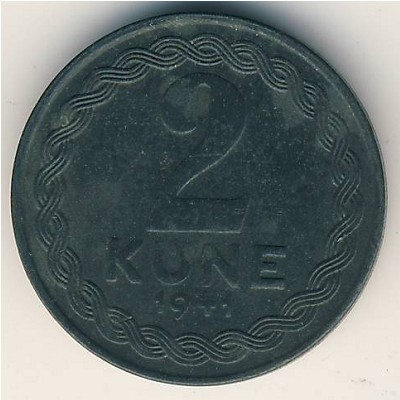 Croatia, 2 kune, 1941