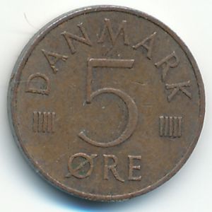 Denmark, 5 ore, 1976