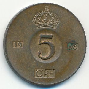 Sweden, 5 ore, 1968