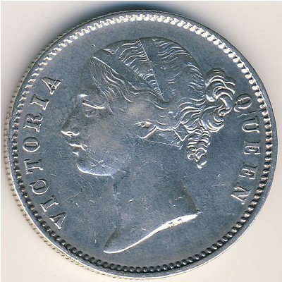 British West Indies, 1 rupee, 1840