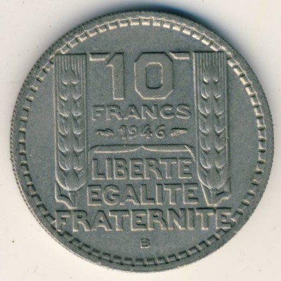 France, 10 francs, 1946–1947