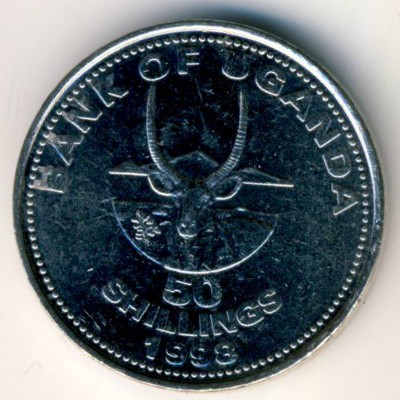 Uganda, 50 shillings, 1998–2012