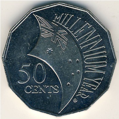Australia, 50 cents, 2000
