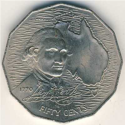 Australia, 50 cents, 1970
