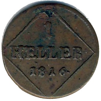 Бавария, 1 геллер (1806–1829 г.)