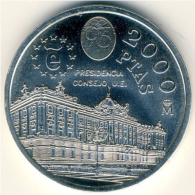 Spain, 2000 pesetas, 1995