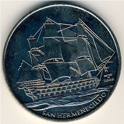 Cuba, 1 peso, 2008