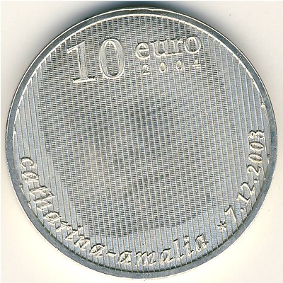 Нидерланды, 10 евро (2004 г.)