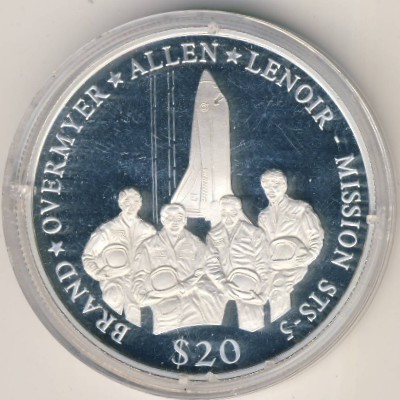 Liberia, 20 dollars, 2000