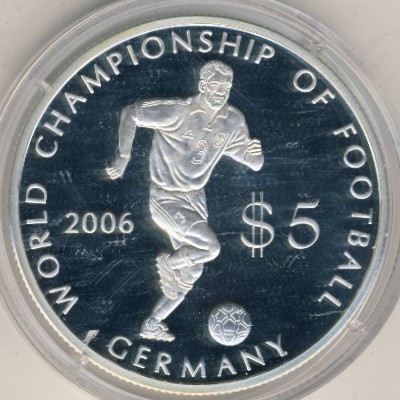 Cook Islands, 5 dollars, 2002