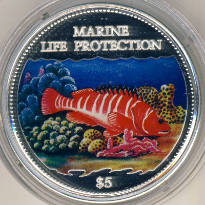 Cook Islands, 5 dollars, 2000