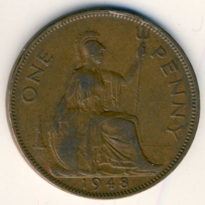 Great Britain, 1 penny, 1948