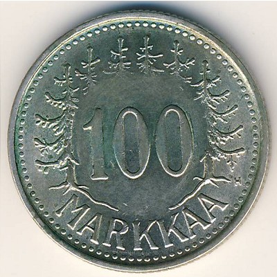 Финляндия, 100 марок (1956–1960 г.)
