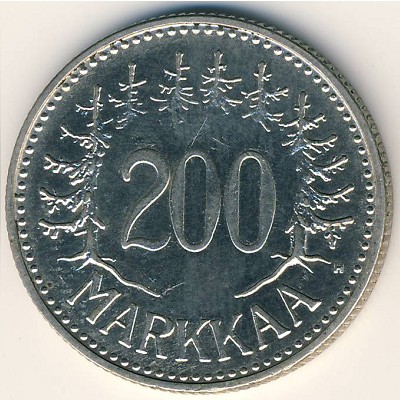 Finland, 200 markkaa, 1956–1959