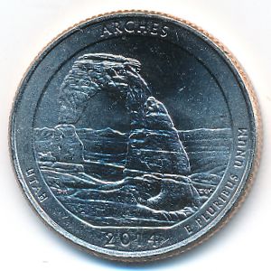 США, 1/4 доллара (2014 г.)
