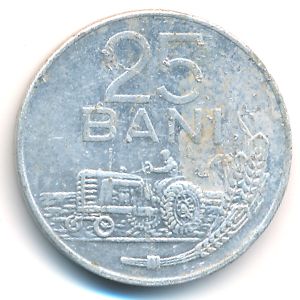 Romania, 25 bani, 1982