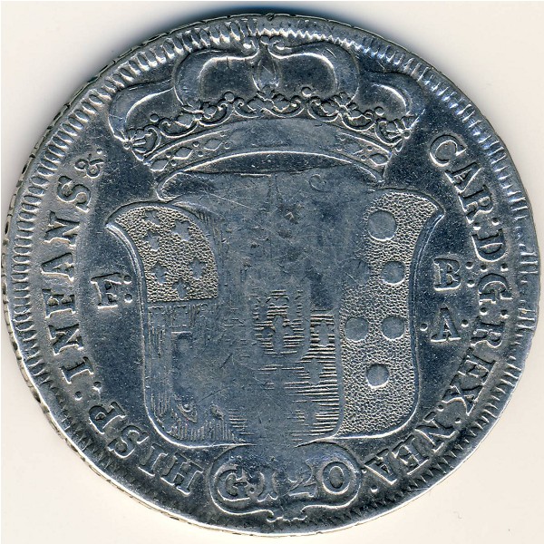Неаполь и Сицилия, 120 гран (1734–1747 г.)