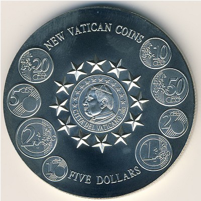 Liberia, 5 dollars, 2003–2004