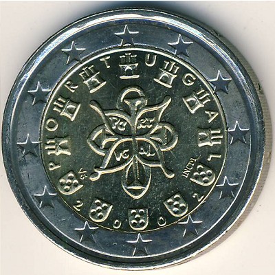 Portugal, 2 euro, 2002–2007