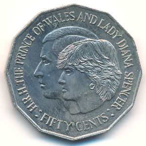 Australia, 50 cents, 1981