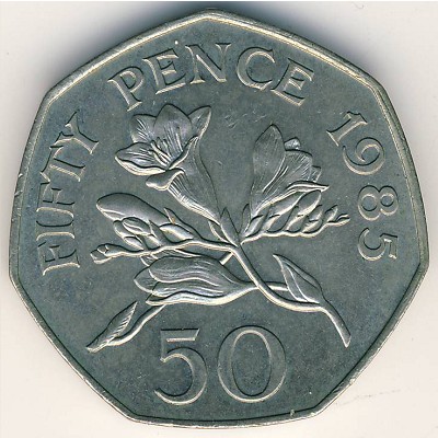 Гернси, 50 пенсов (1985–1997 г.)