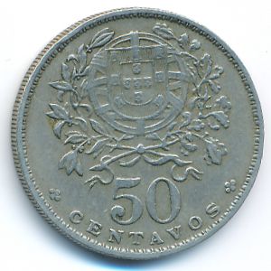 Portugal, 50 centavos, 1962