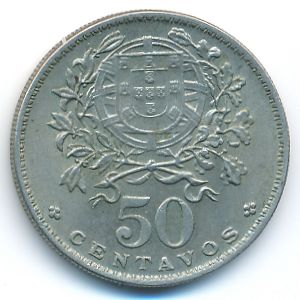 Portugal, 50 centavos, 1964