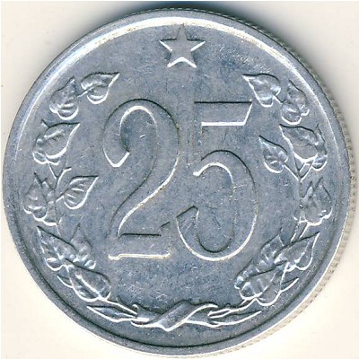 Czechoslovakia, 25 haleru, 1962–1964
