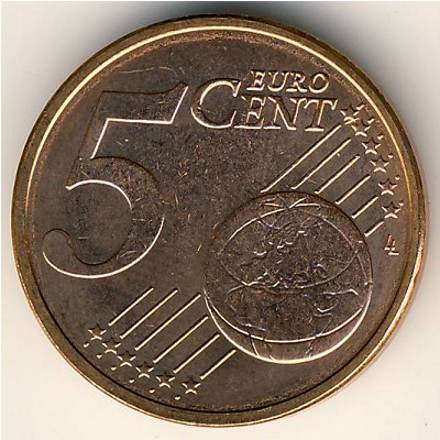 Словакия, 5 евроцентов (2009–2020 г.)