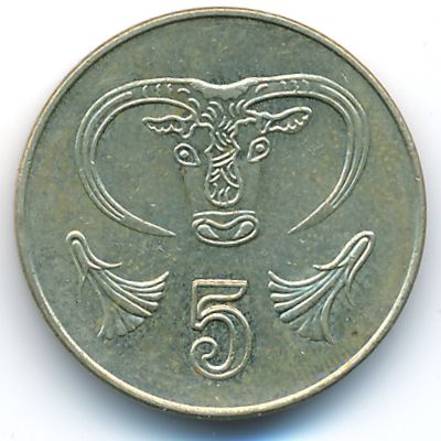 Cyprus, 5 cents, 2004