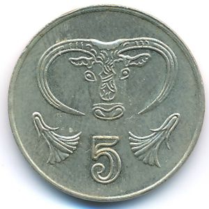Cyprus, 5 cents, 1994