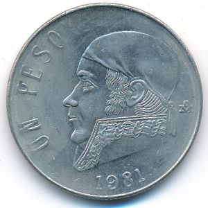 Mexico, 1 peso, 1981