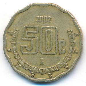 Мексика, 50 сентаво (2002 г.)