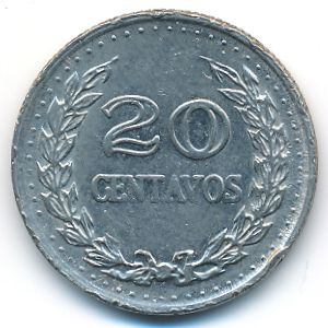 Колумбия, 20 сентаво (1972 г.)