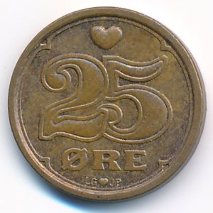 Дания, 25 эре (1990 г.)