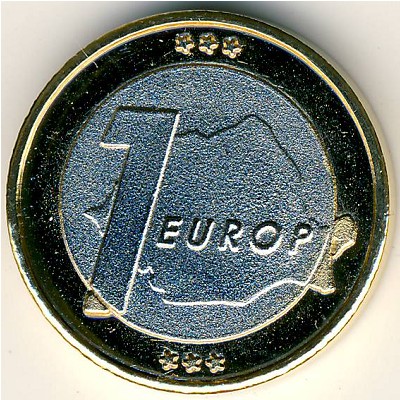 Румыния., 1 евро (2004 г.)