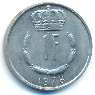 Luxemburg, 1 franc, 1978