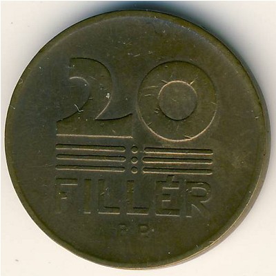 Hungary, 20 filler, 1946–1950
