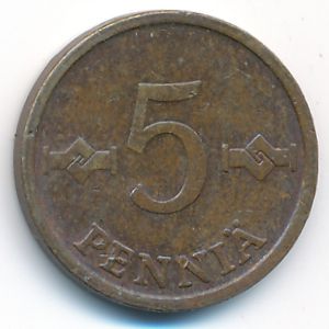 Финляндия, 5 пенни (1973 г.)