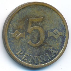 Финляндия, 5 пенни (1972 г.)