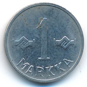 Finland, 1 markka, 1958