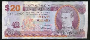 Барбадос, 20 долларов (2012 г.)