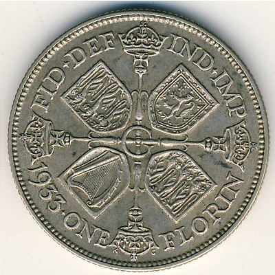 Великобритания, 1 флорин (1927–1936 г.)