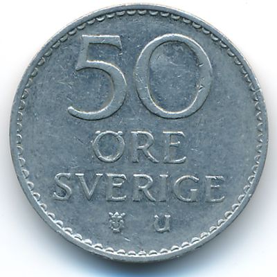 Sweden, 50 ore, 1973