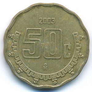 Mexico, 50 centavos, 2003