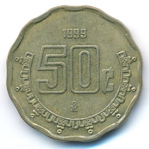 Mexico, 50 centavos, 1999