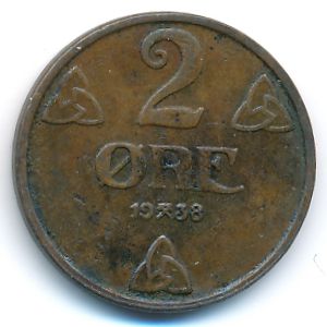 Норвегия, 2 эре (1938 г.)