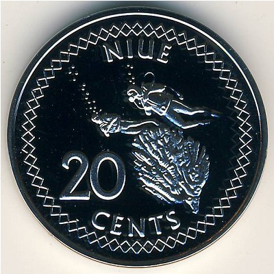 Niue, 20 cents, 2009–2010