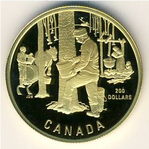 Canada, 200 dollars, 1995